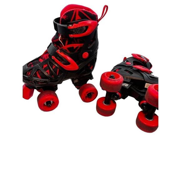 Roller derby  Adjustable Red & Black Quad Roller Skates – Youth Size 12-2 - Picture 1 of 9